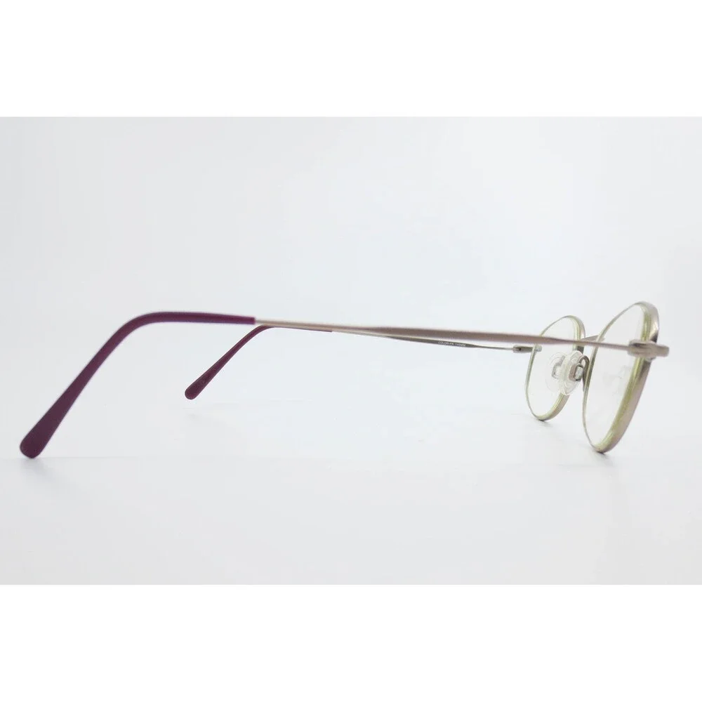 Clarissant Oval Metal Eyeglasses Matte Pink Purple 48-20-145 Japan 39914